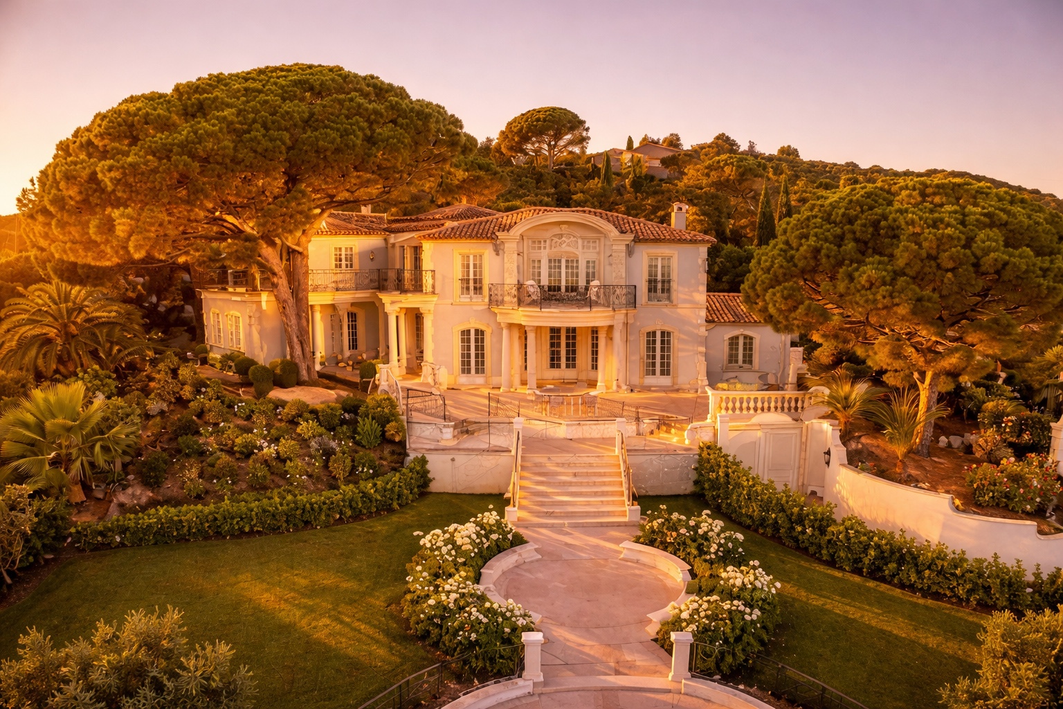 Château La Chrysanelle exterior and landscaped gardens